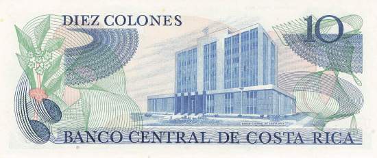 10 Colones Costa Rica 1983 p.237b